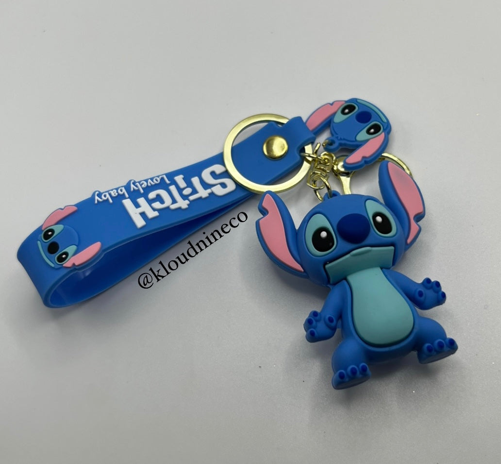 3D Lilo and Stitch 3pc Keychain